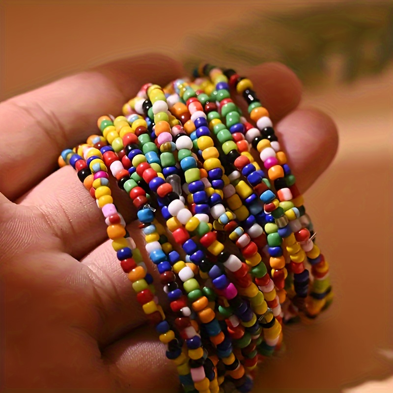 Bohemian Seed Bead Bracelets Stackable Bangles